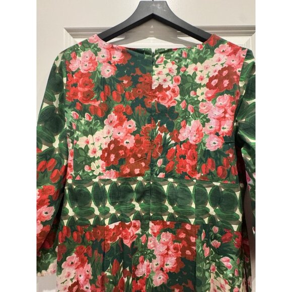 Frances Valentine Shimmy A-Line Floral-Print Cotton Midi Dress - Picture 11 of 13